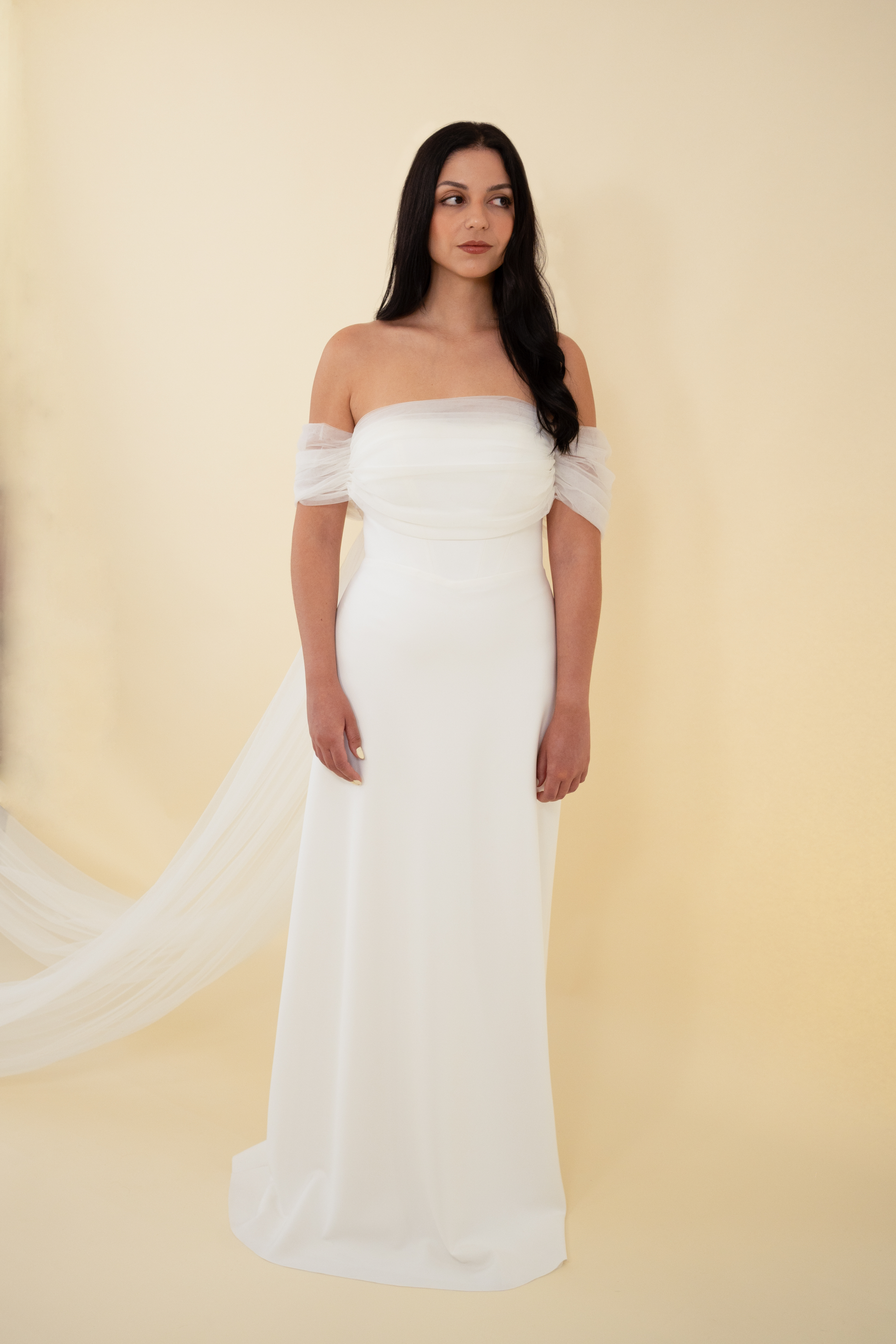 AMENA Elia bridal cape - view 2 of 9