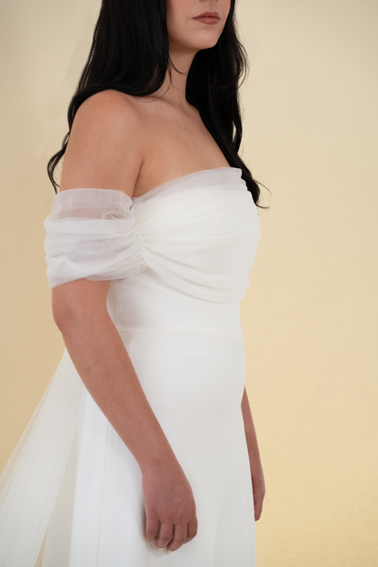 AMENA Elia bridal cape - view 5 of 9