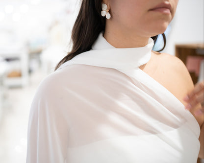 AIRIS | ONE SHOULDER W/ SCARF