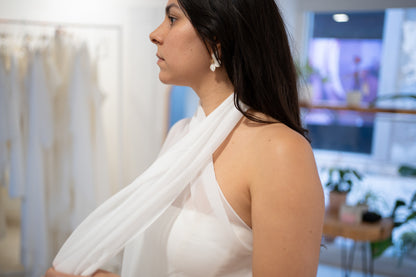 AIRIS | ONE SHOULDER W/ SCARF