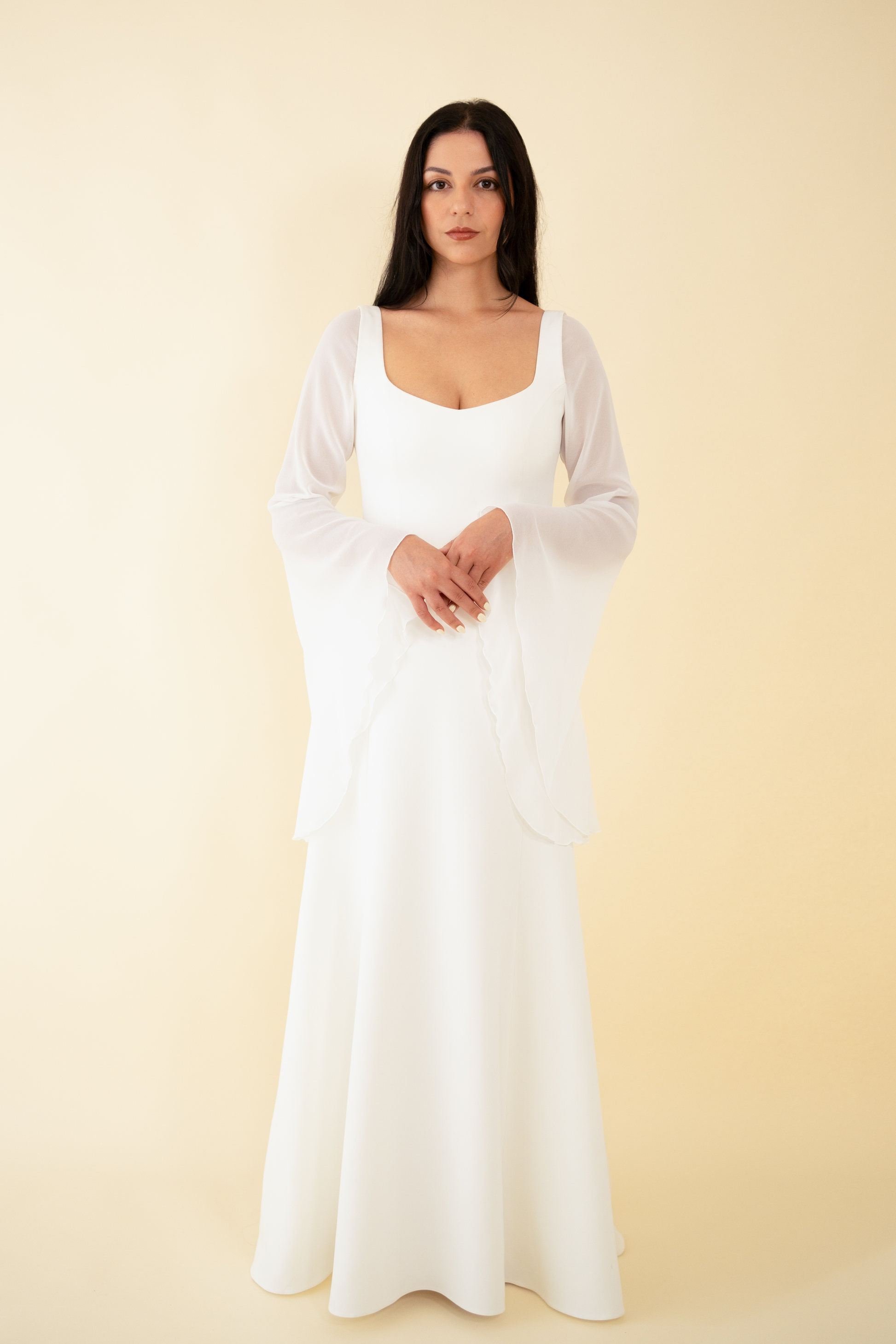 AMENA Bell detachable bridal sleeve - view 5 of 9