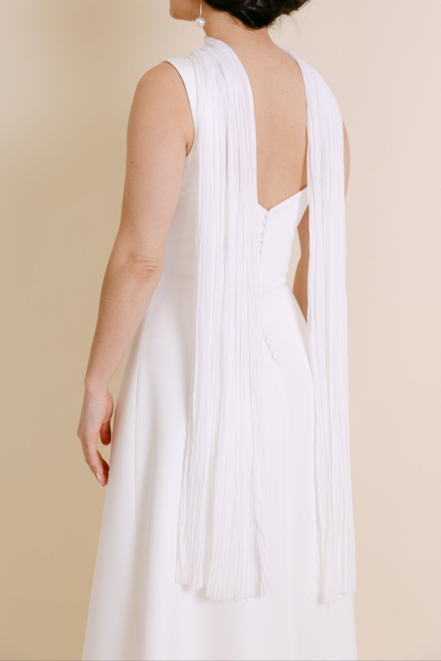 PLEATED CHIFFON SCARF