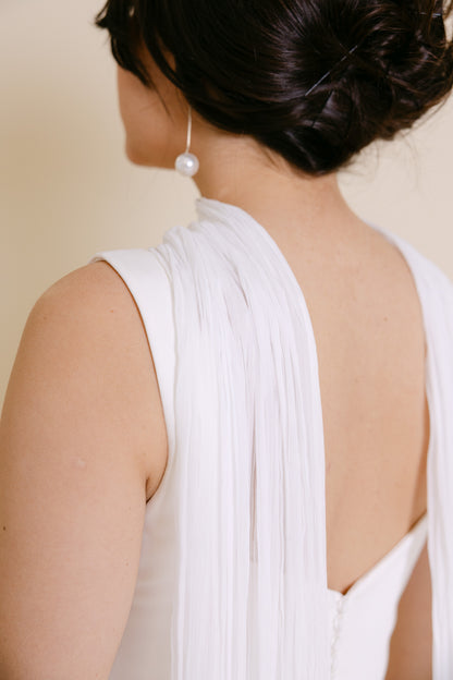 PLEATED CHIFFON SCARF
