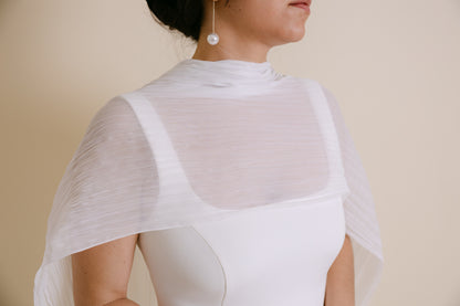 PLEATED CHIFFON SCARF