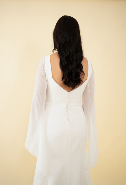 AMENA Bell detachable bridal sleeve - view 9 of 9